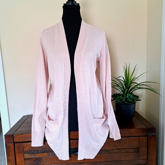 Matty M Pink Open Cardigan Women's Small Lightweight Knit Sweater NWT - Picture 2 of 14